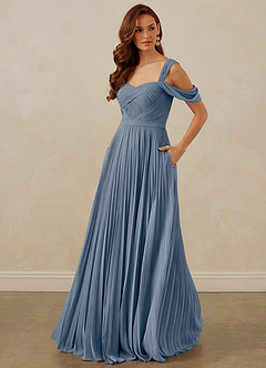Christian Siriano Bridal for Azazie 1013 Bridesmaid Dresses Twilight A-Line Off the Shoulder Chiffon Dress image1