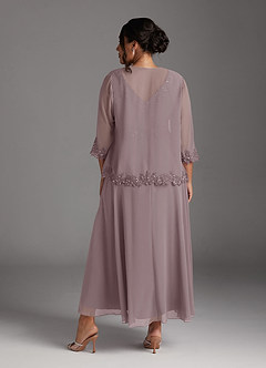Azazie Devana Mother of the Bride Dresses Dusk A-Line Sequins Chiffon Dress image11