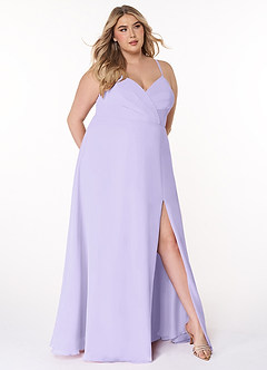 Azazie Everleigh Bridesmaid Dresses Lilac A-Line Sweetheart Pleated Chiffon Dress image8
