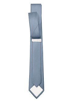 front Matte Satin Skinny Tie
