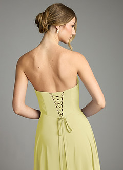 Azazie Ayla Abiti da Damigella Abito A-Line in Chiffon Scollo a Cuore Sorbetto Al Limone image11