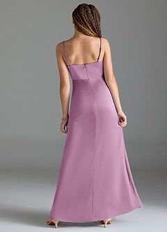 Azazie Maci Junior Klä av Sjöjungfru i Stretch Satin Plisserad image2