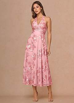 Josee Pink Midi Dress image3