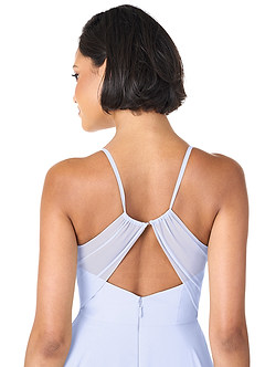 Azazie Avelina Bridesmaid Dresses Lavender A-Line V-Neck Pleated Chiffon Dress image5