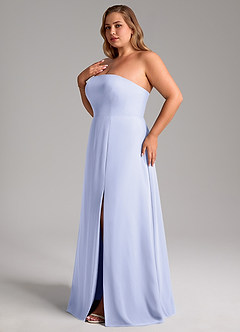 Azazie Wren Bridesmaid Dresses Lavender A-Line Side Slit Chiffon Convertible Dress image13