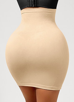 front Powerful Tummy-Control High-Waist Seamless Shapewear Slip
