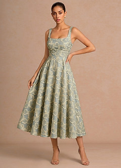Azaria Blue Midi Dress image4