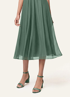 front Matching Color Matte Satin One Strap Buckle Block Heel Sandals