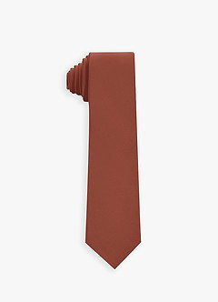 front Boy's Stretch Satin Neck Tie