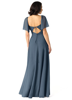 Azazie Chloe Bridesmaid Dresses Neptune A-Line Sweetheart Neckline Chiffon Dress image2