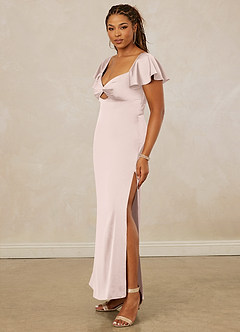 Christian Siriano Bridal for Azazie 1005 Bridesmaid Dresses Blushing Pink Sheath Sweetheart Neckline Stretch Satin Dress image11