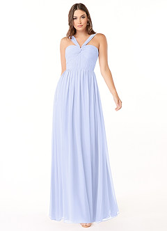 Azazie Dionne Bridesmaid Dresses Lavender A-Line Corset Chiffon Dress image1