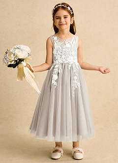 Azazie Sundae Flower Girl Klänningar Klänning Balklänning i Spets image1