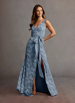 Louise Dusty Blue Maxi Dress image3