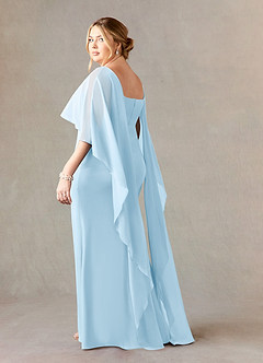 Azazie Dion Klänningar till brudens mor Klänning Tubklänning i Stretch crepe Scoop Himmelsblå image11