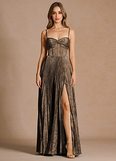 Vesper Coffee Brown Maxi Dress image3