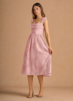 Mabel Powder Pink Midi Dress image2