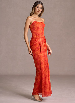 Capucine Tangerine Maxi Dress image4
