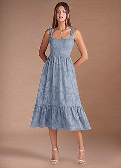Vestido Azul Pálido Midi Juliette image3