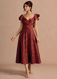 Leilani Moss Brown Midi Dress image5
