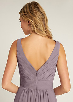 Azazie Pierrette Bridesmaid Dresses Dusk A-Line Pleated Chiffon Dress image6