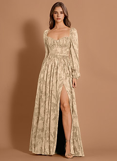Aniyah Cream Maxi Dress image2