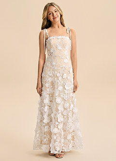 front Azazie Celeste Junior Formal Dress