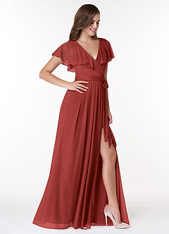 Jael Rouille Robe longue avec nœud image4