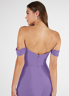 Azazie Kit Bridesmaid Dresses Tahiti Mermaid Off the Shoulder Mesh Dress image7