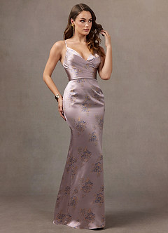 Vestido Flor Malva Maxi Sandra image1