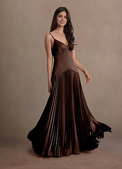 Jill Mocha Coco Dropped Waist Gown image4