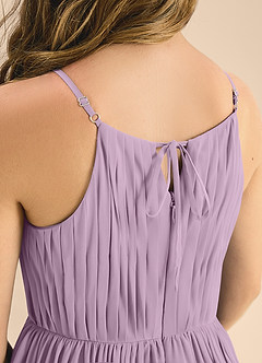 Azazie Elliora Junior Wisteria A-Line Pleated Chiffon Dress image7