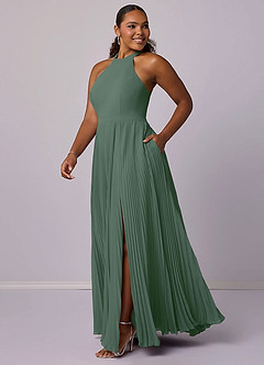Barbie ♥ Azazie Bridesmaid Dresses A-Line Pleated Chiffon Floor-Length Dress image10