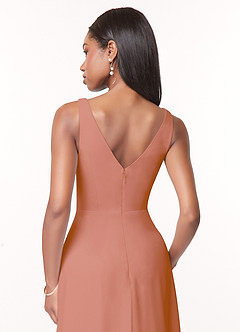 Azazie Nala Bridesmaid Dresses MAI TAI A-Line Pleated Chiffon Dress image5