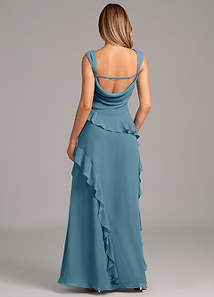 Azazie Sloane 신부 들러리 드레스 A라인 스윗하트 네크라인 쉬폰 바닥 길이 드레스 image2