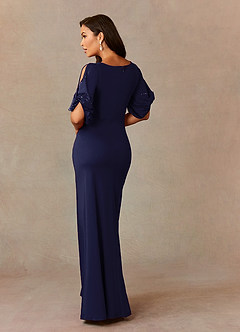 Upstudio Hayward Final Sale Dark Navy A-Line Beaded Polyester Dress image3
