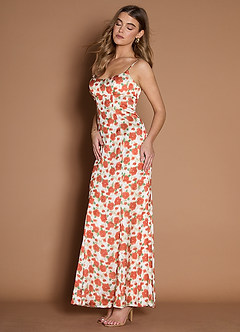 Skye Persimmon Floral Maxi Dress image3