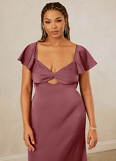 Christian Siriano Bridal for Azazie 1005 Bridesmaid Dresses Desert Rose Sheath Sweetheart Neckline Stretch Satin Dress image14