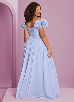 Barbie ♥ Azazie Bridesmaid Dresses Ice A-Line Off the Shoulder Chiffon Convertible Dress image19