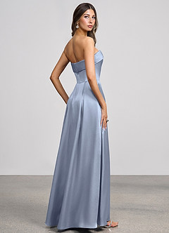 vestido Maxi Azul Empoeirado Isolde image2