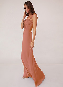Barbie ♥ Azazie Bridesmaid Dresses MAI TAI A-Line Sweetheart Neckline Chiffon Dress image4