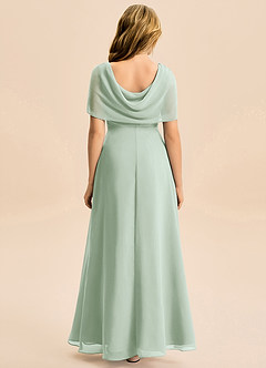 Azazie Emma Junior Klä av A-Line i Chiffong Plisserad image2