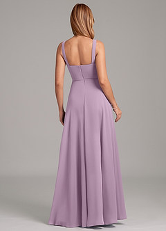 Azazie Shaude Bridesmaid Dresses Wisteria A-Line Pleated Chiffon Dress image2