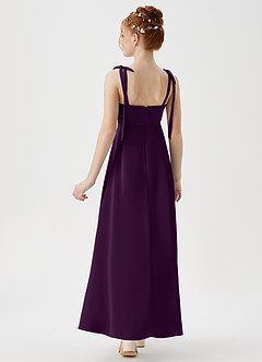 Azazie Rosey Junior Robe Trapèze en Satin extensible Encolure en Forme de Cœur Grain De Raisin image6