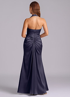 Azazie Destiny Bridesmaid Dresses Stormy Mermaid Sweetheart Neckline Stretch Satin Dress image2