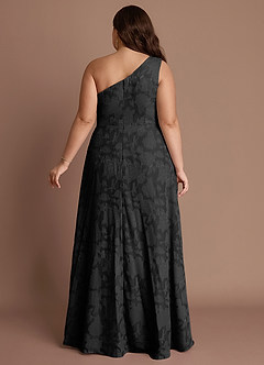 Hermosa Black One Shoulder Maxi Dress image8