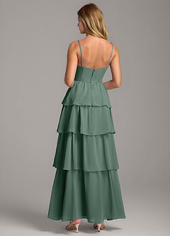 Azazie Alanna Bridesmaid Dresses Sea Moss A-Line Sweetheart Neckline Chiffon Dress image7