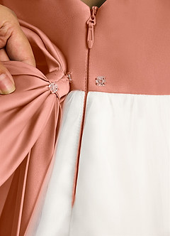 Azazie Eleni Sukienki dla dziewczynek sypiących kwiaty Suknia balowa Ukłon Tiul Długość kostki Sukienka image8