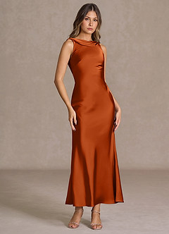 Robe Longue Rouille Cyanee image4