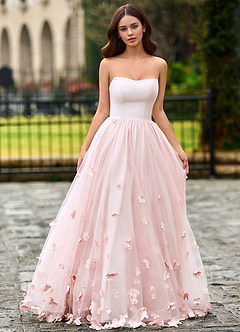 Calliope Rose Rougissant Robe de bal à fleurs image5